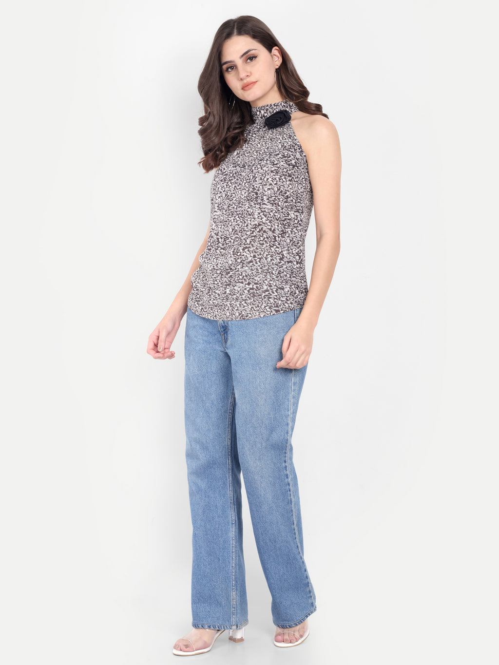 Women's Animal Printed Sleeveless Top | Casual & Party Wear