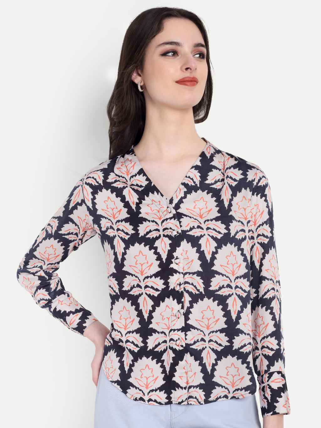 Women's Top  – |100% Pure Cotton | Lightweight Relaxed Fit Stylish Casual for Women