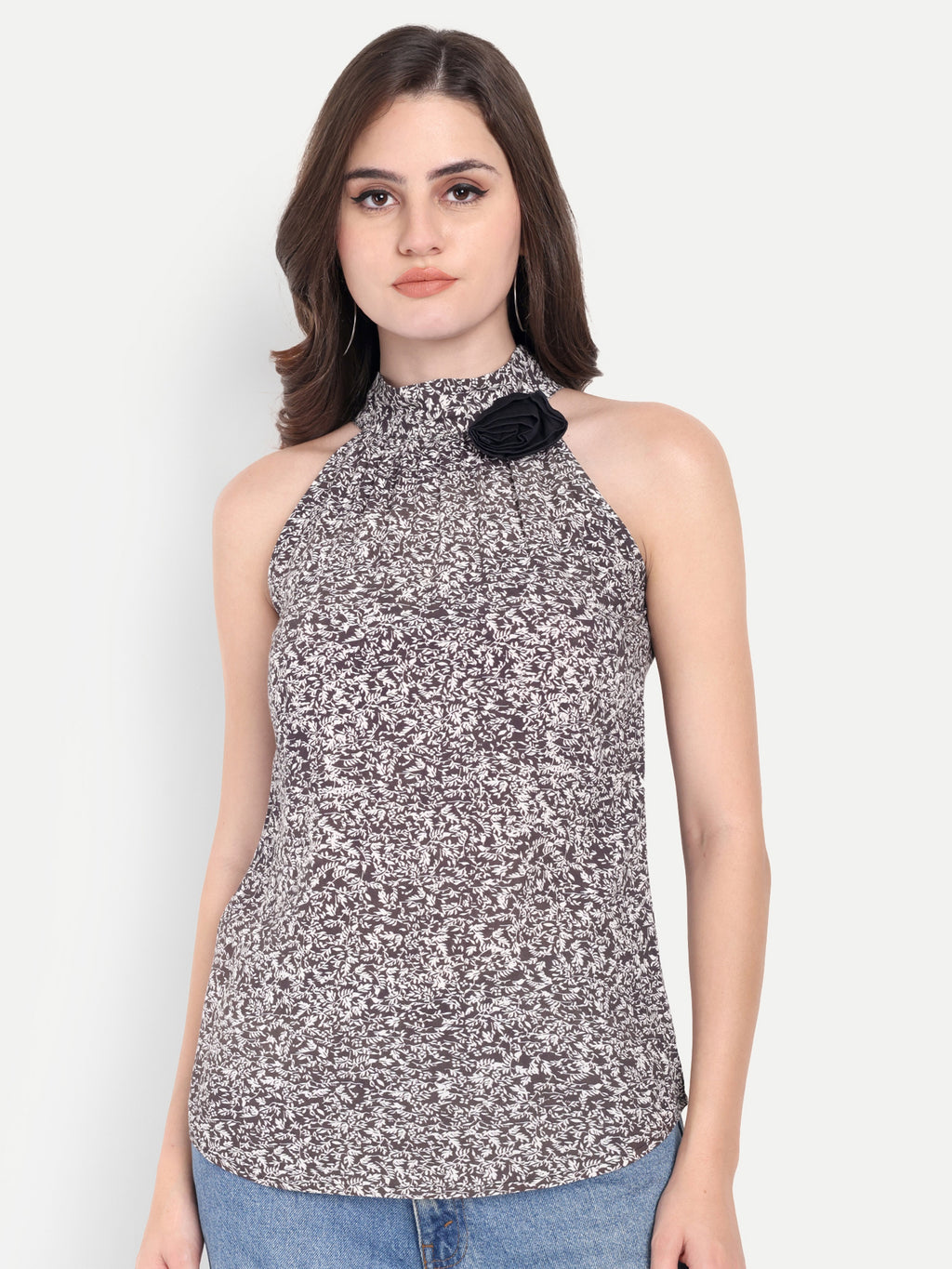 Women's Animal Printed Sleeveless Top | Casual & Party Wear