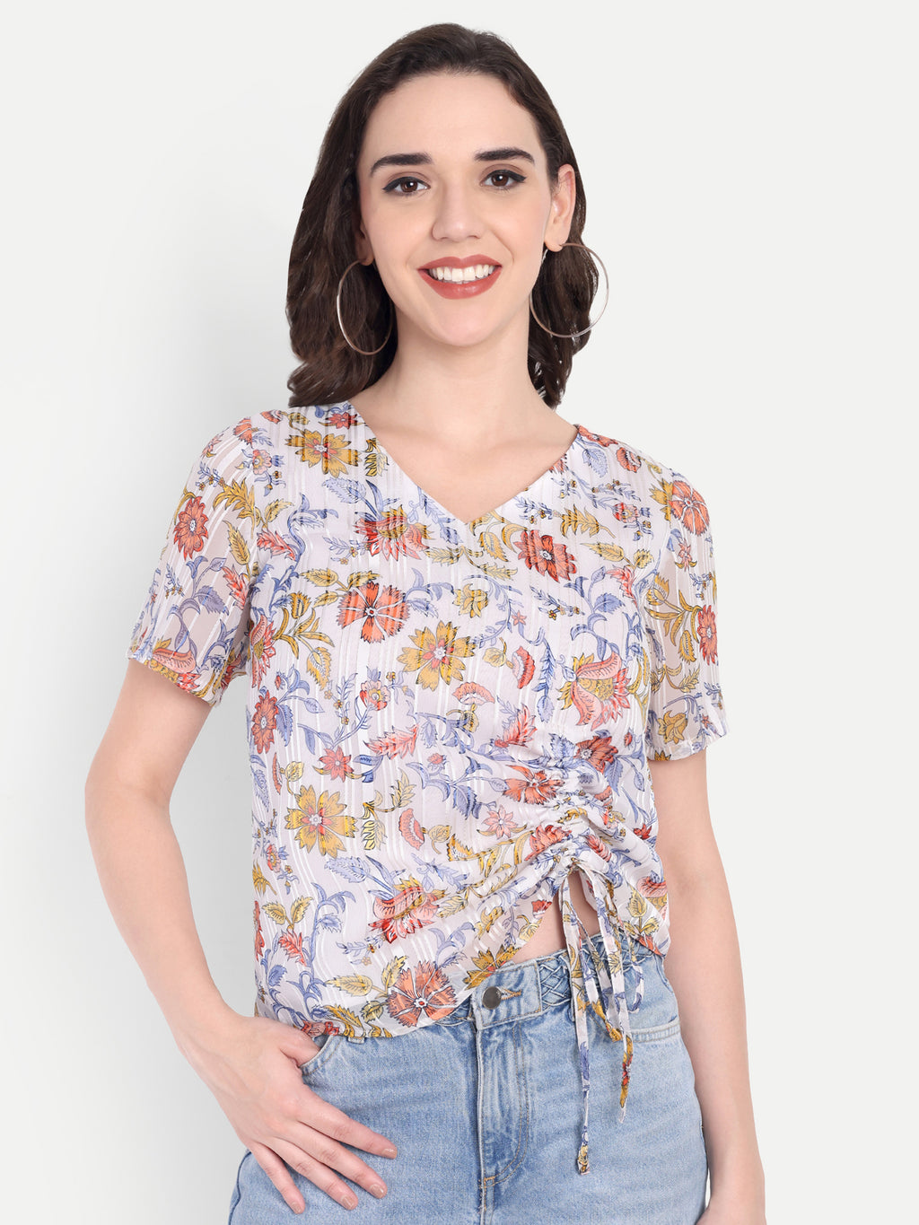 FairLeaf Women's Top with Button-Down High Neckline| Sleeveless Elegant Summer Tunic for Casual, & Office Wear