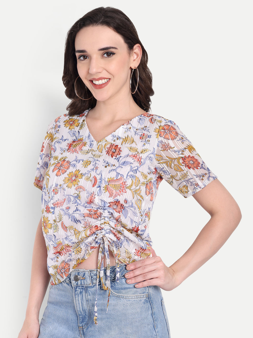 FairLeaf Women's Top with Button-Down High Neckline| Sleeveless Elegant Summer Tunic for Casual, & Office Wear