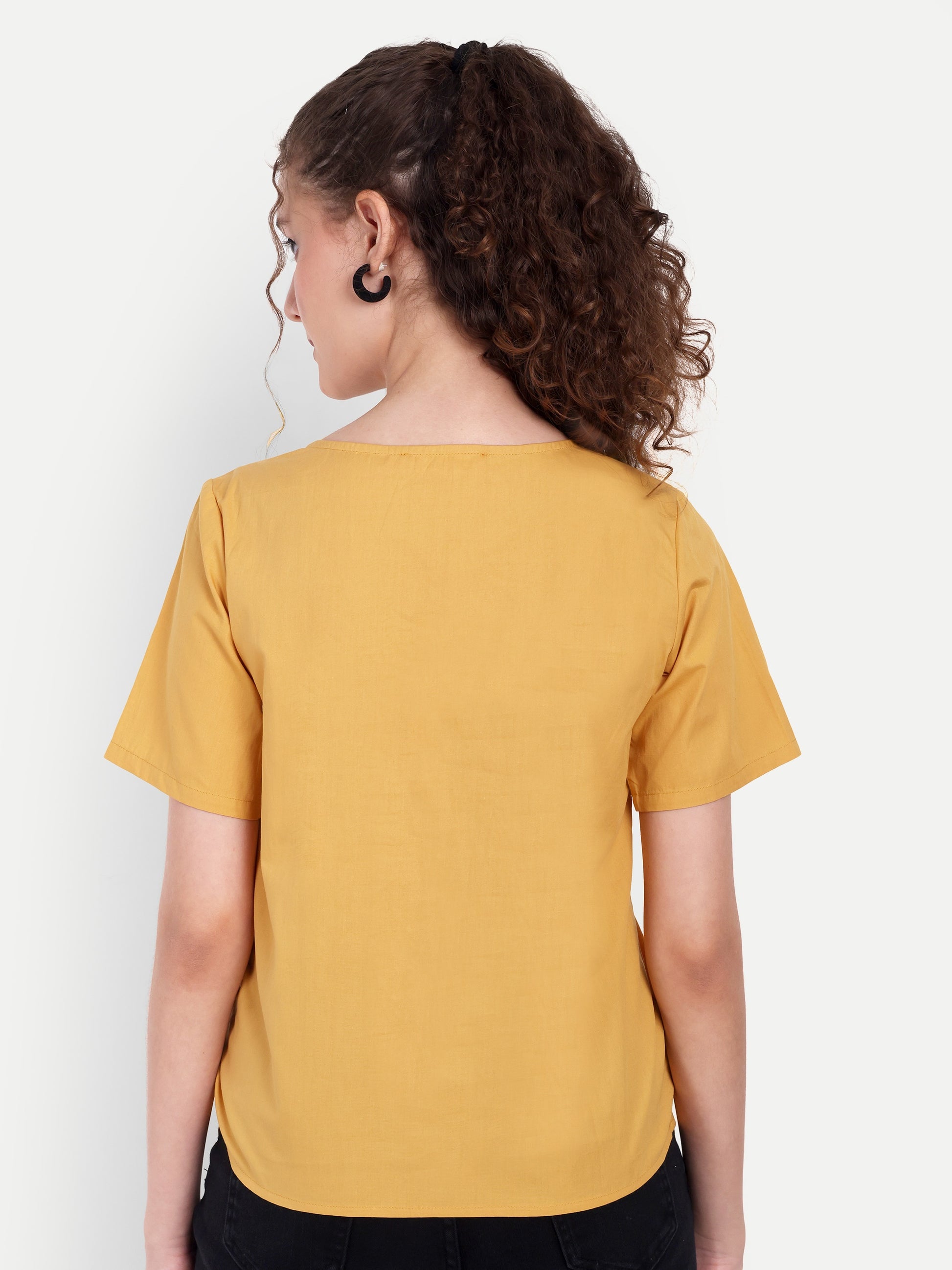 FairLeaf Women's V-Neck Short Sleeve Lightweight Relaxed Fit with Abstract Paisley Print – Stylish Casual Summer Western Wear for Women