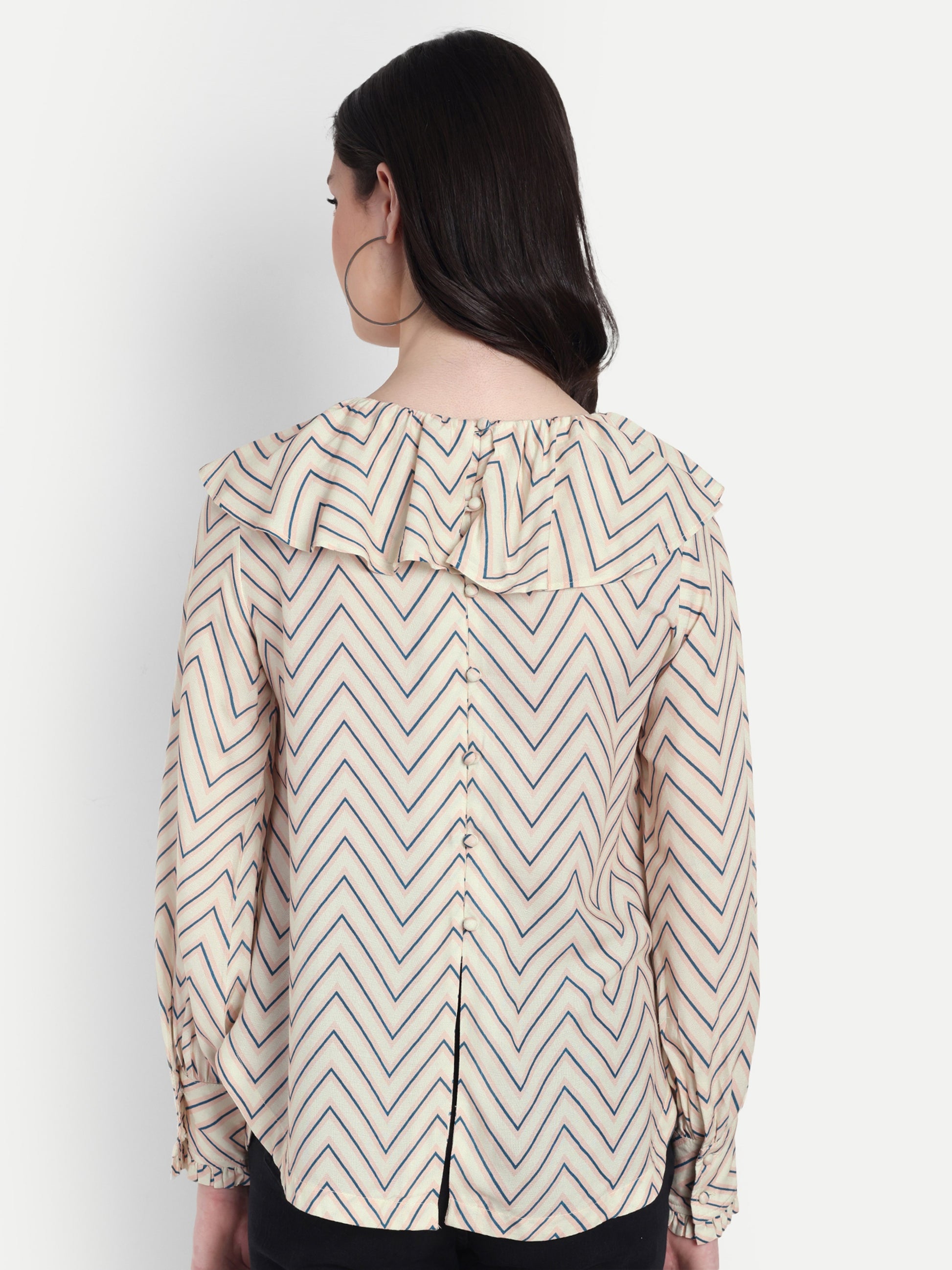 FairLeaf Women's Collar Top – |100% Pure Cotton|Lightweight Relaxed  – Stylish Casual Summer Western Wear for Women