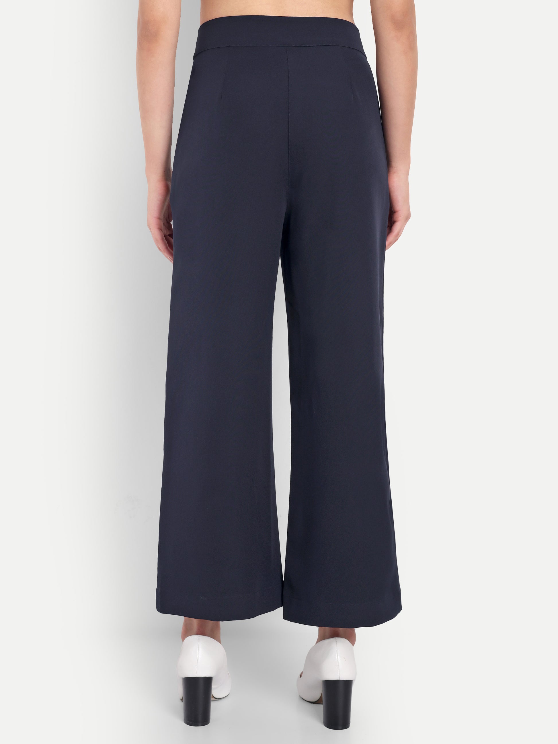 Women's Wide-Leg Trousers – High Waist | Formal & Casual Wear | Comfort Fit