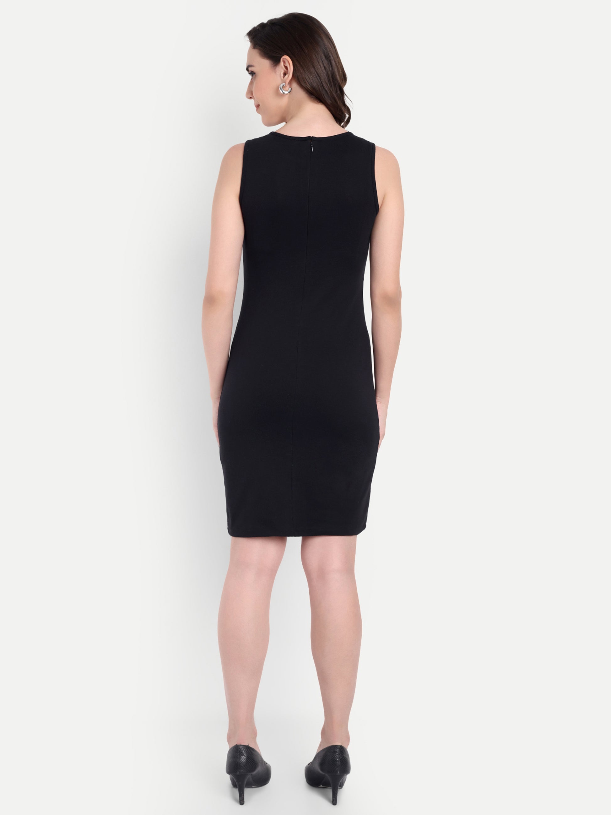 MIDI LENGTH BLACK DRESS