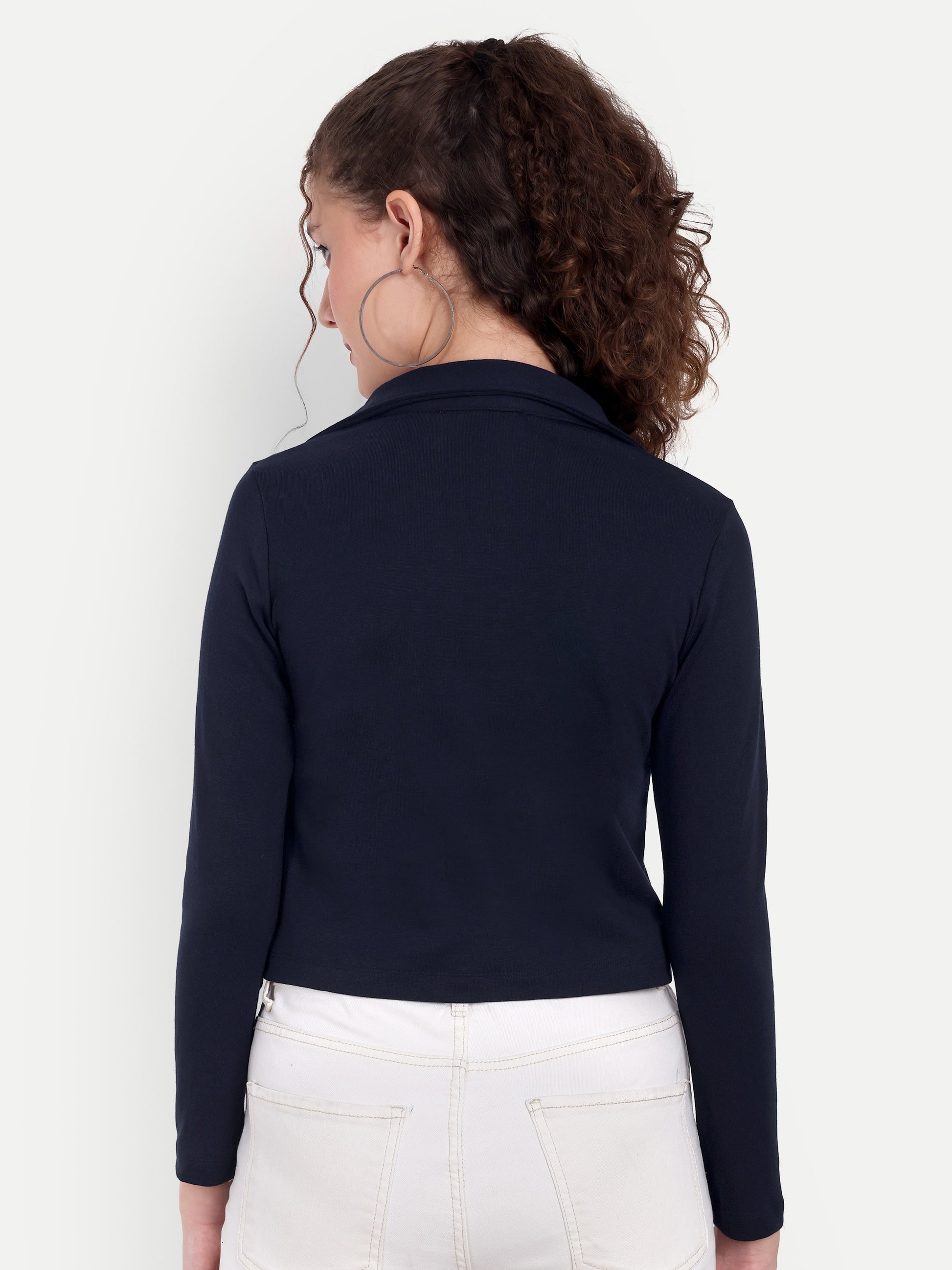 Women's Black Top with 3/4 Sleeves