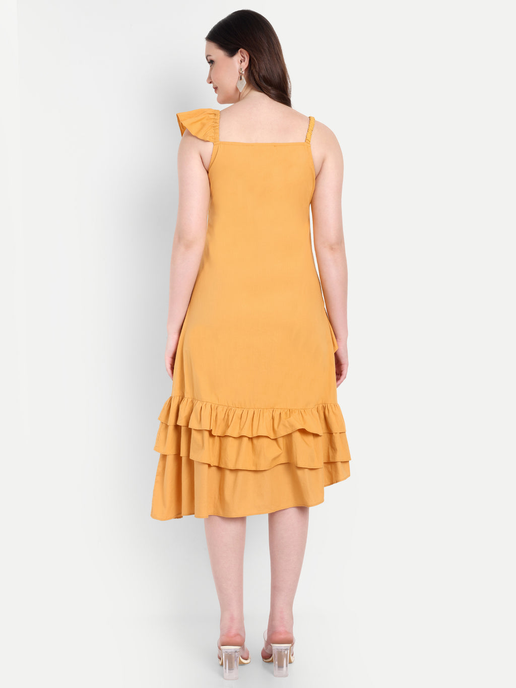 Women's yellow  Dress | Sleeveless | Stylish Summer & Party Wear