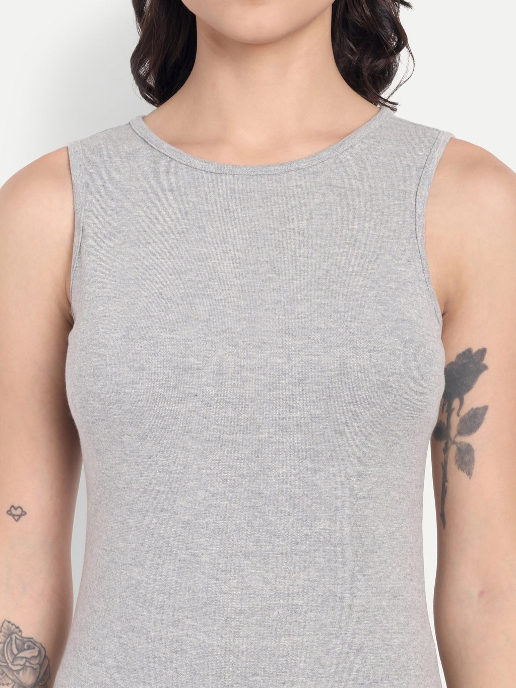 MIDI LENGTH GREY DRESS