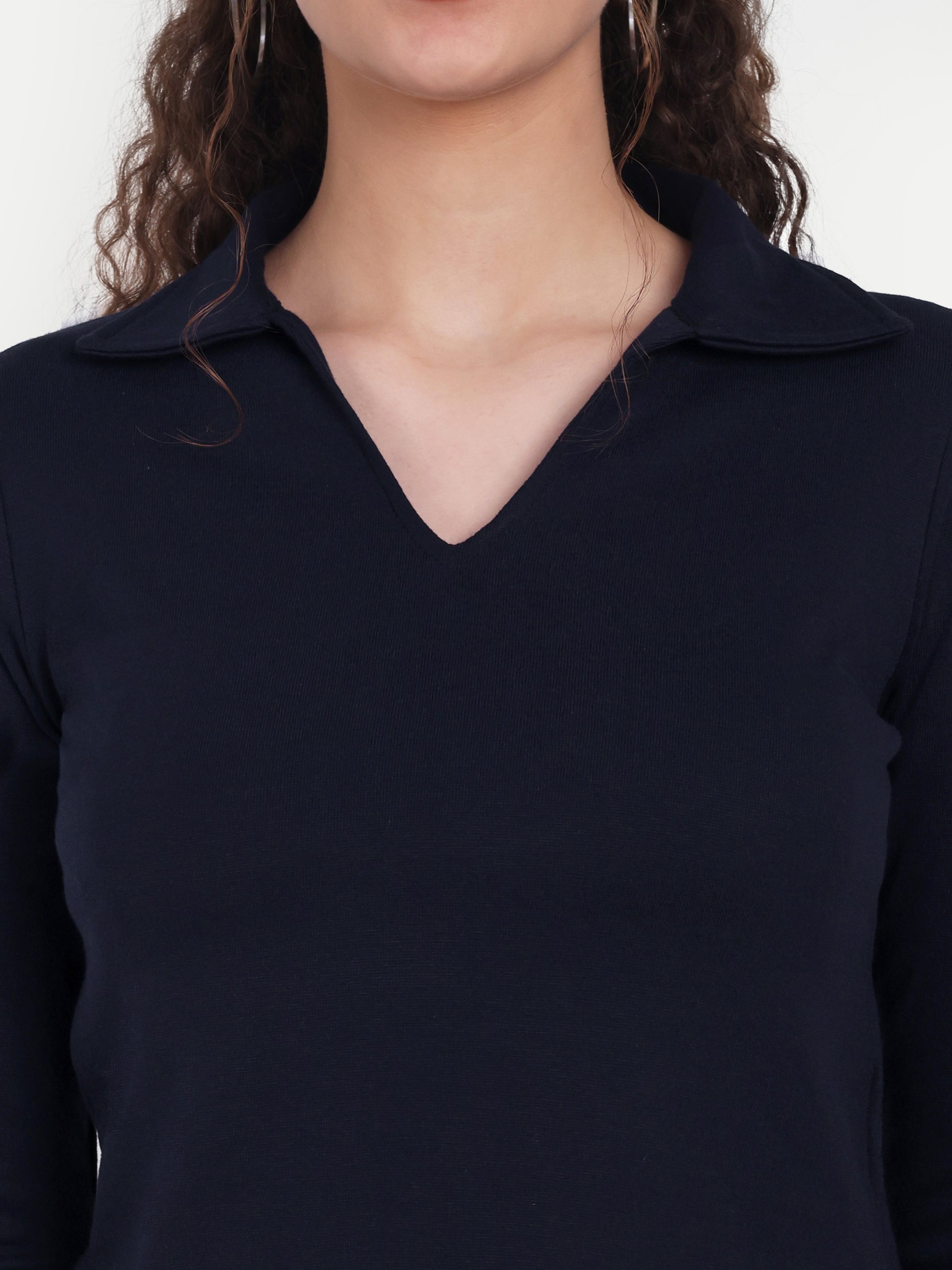 Women's Black Top with 3/4 Sleeves