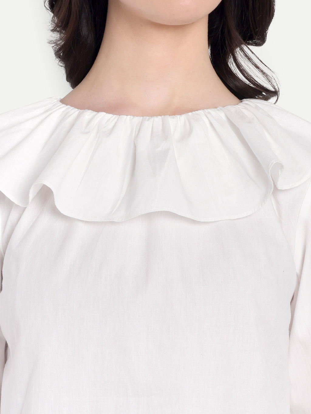 FairLeaf Women's Collar Top – |100% Pure Cotton| Light weight Relaxed  – Stylish Western Wear for Women