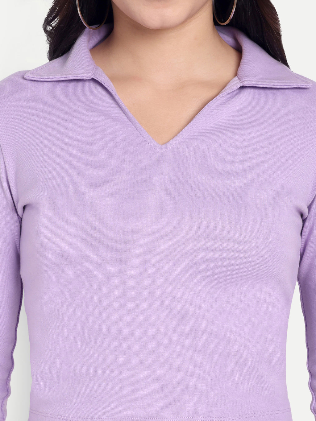 Women's Purple Top with 3/4 Sleeves