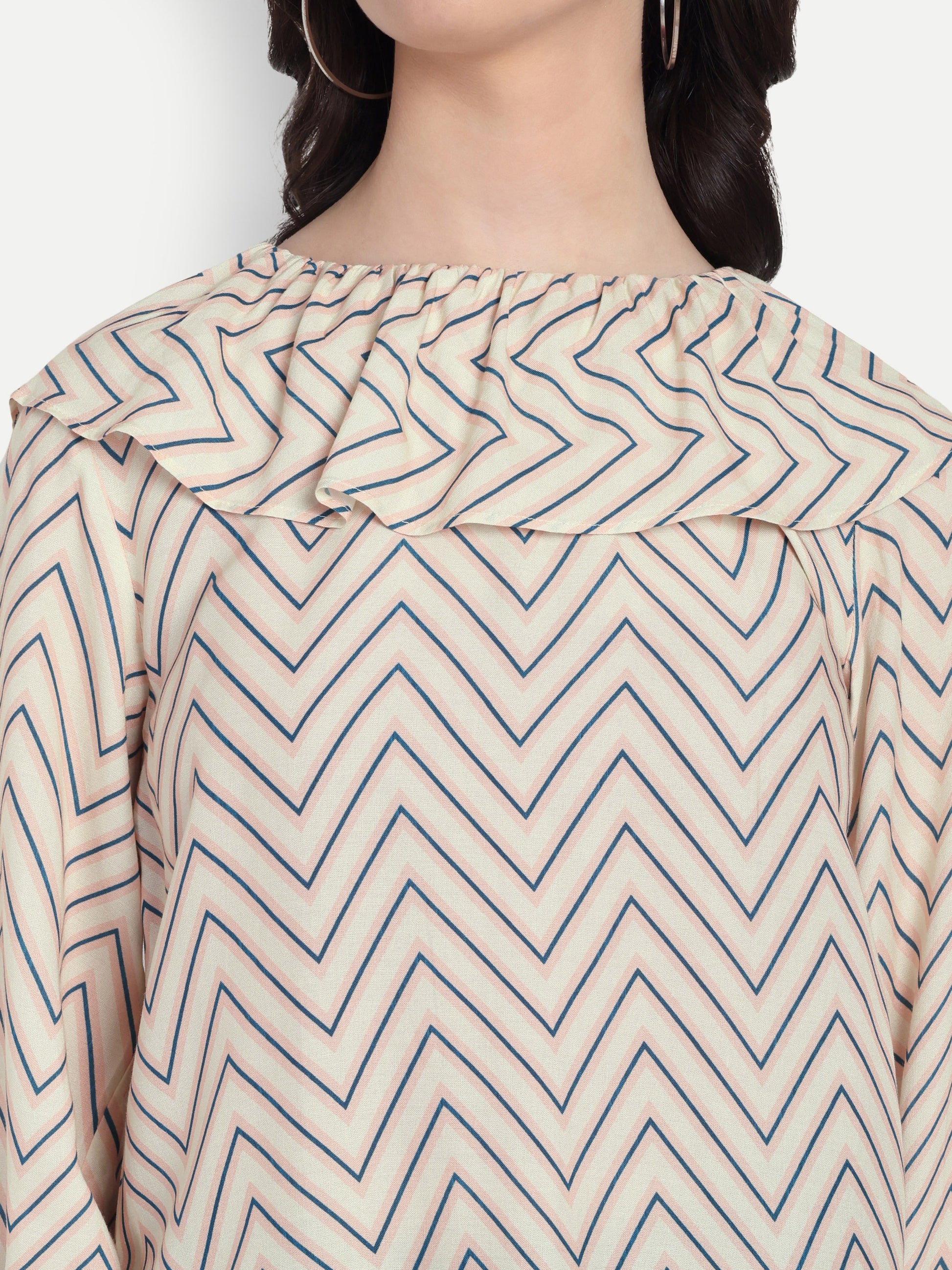 FairLeaf Women's Collar Top – |100% Pure Cotton|Lightweight Relaxed  – Stylish Casual Summer Western Wear for Women