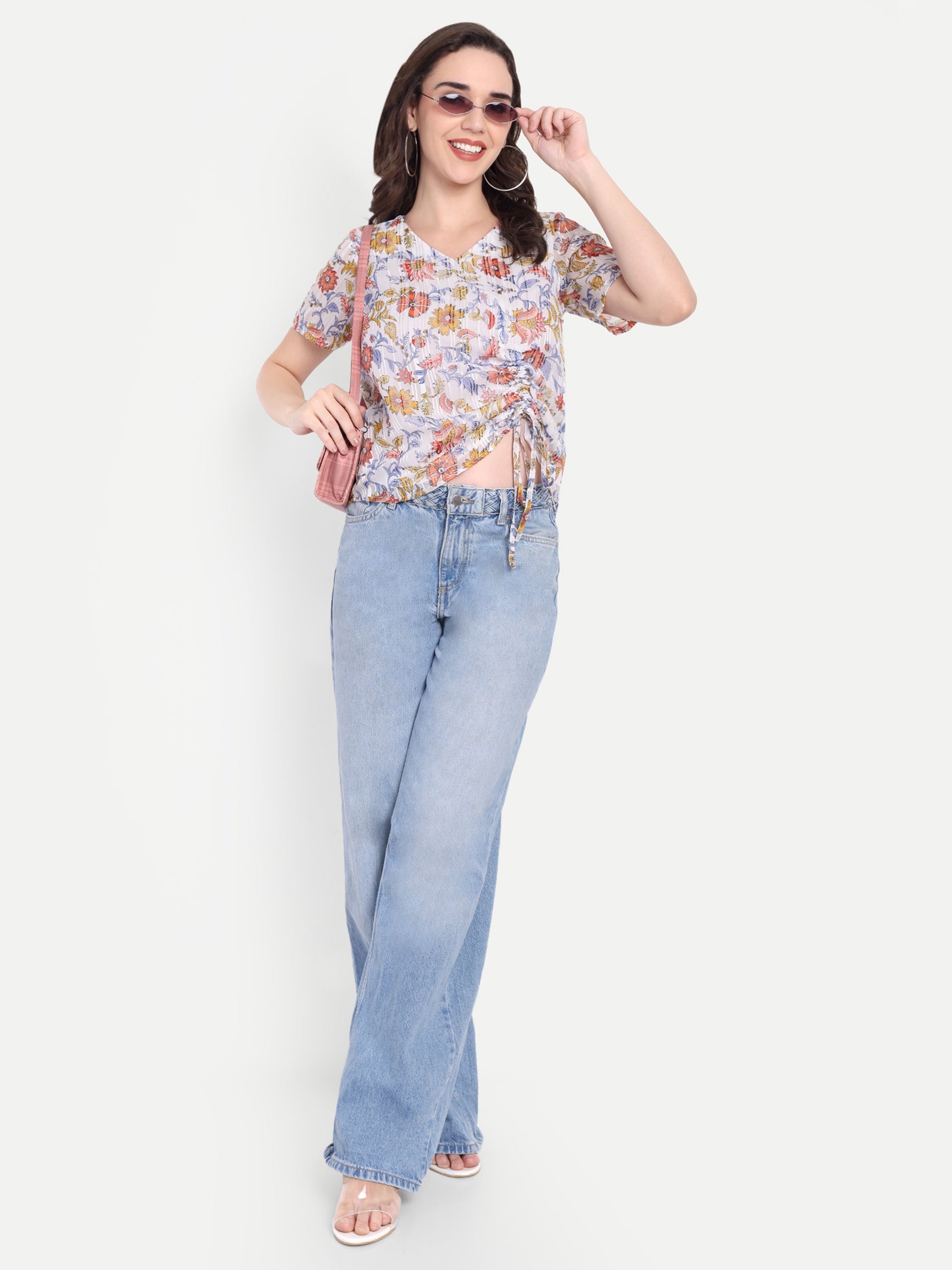 FairLeaf Women's Top with Button-Down High Neckline| Sleeveless Elegant Summer Tunic for Casual, & Office Wear