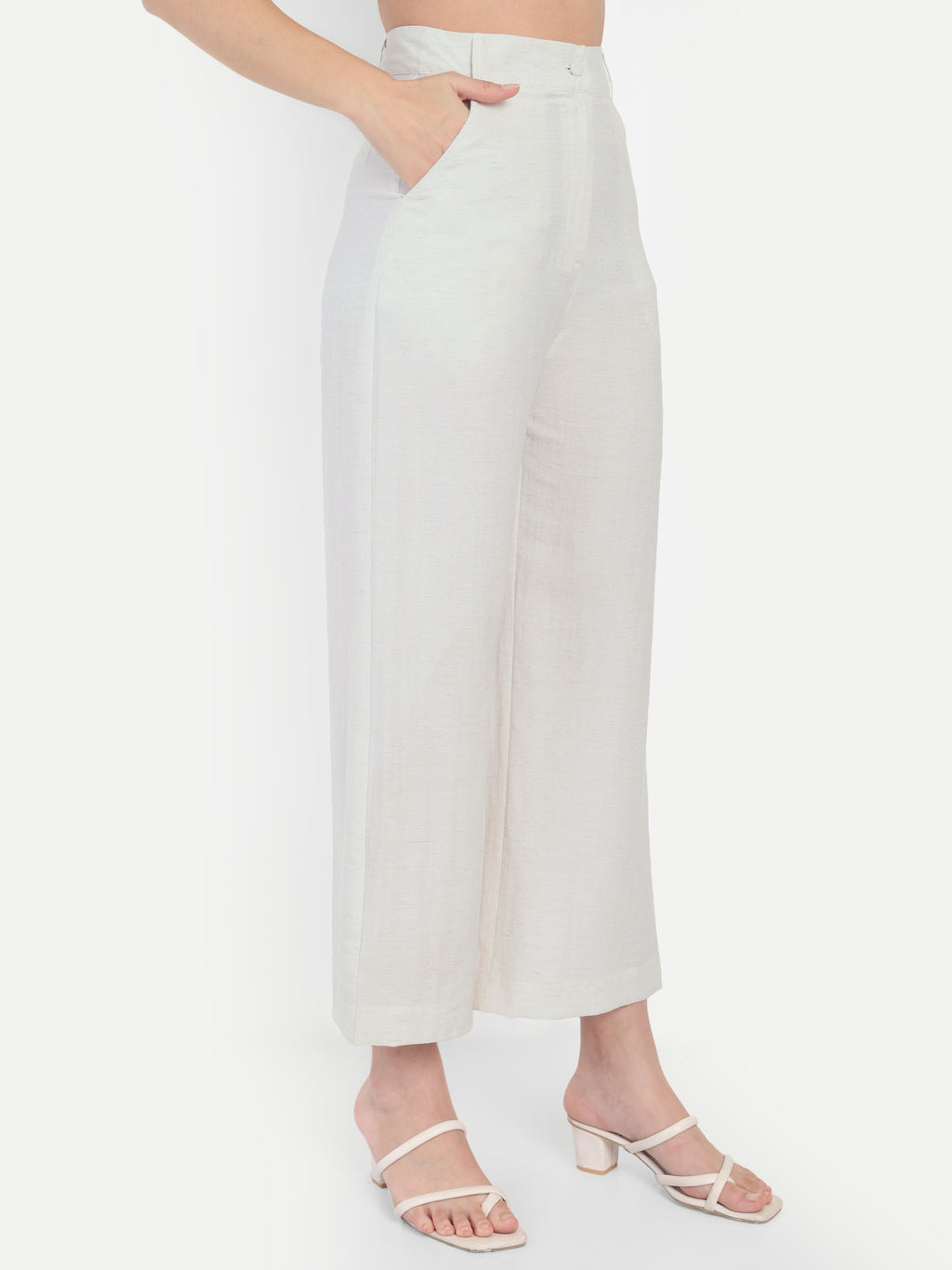 FairLeaf Women's V-Neck Sleeveless White Waist Top – |100% Pure Cotton| Light weight Relaxed Fit with Abstract Paisley Print – Stylish Casual Summer Western Wear for Women