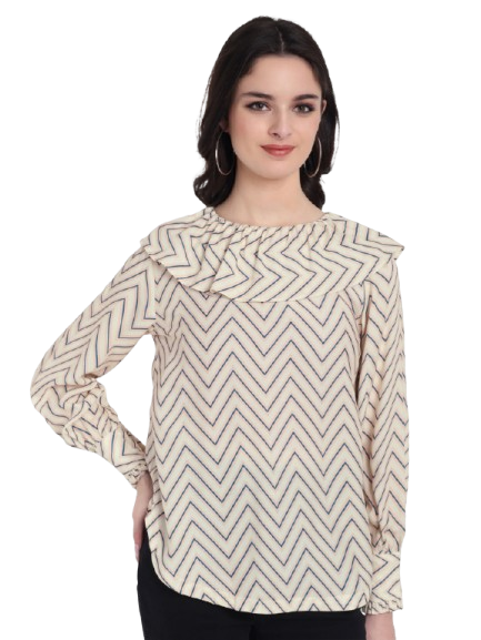 FairLeaf Women's Collar Top – |100% Pure Cotton|Lightweight Relaxed  – Stylish Casual Summer Western Wear for Women